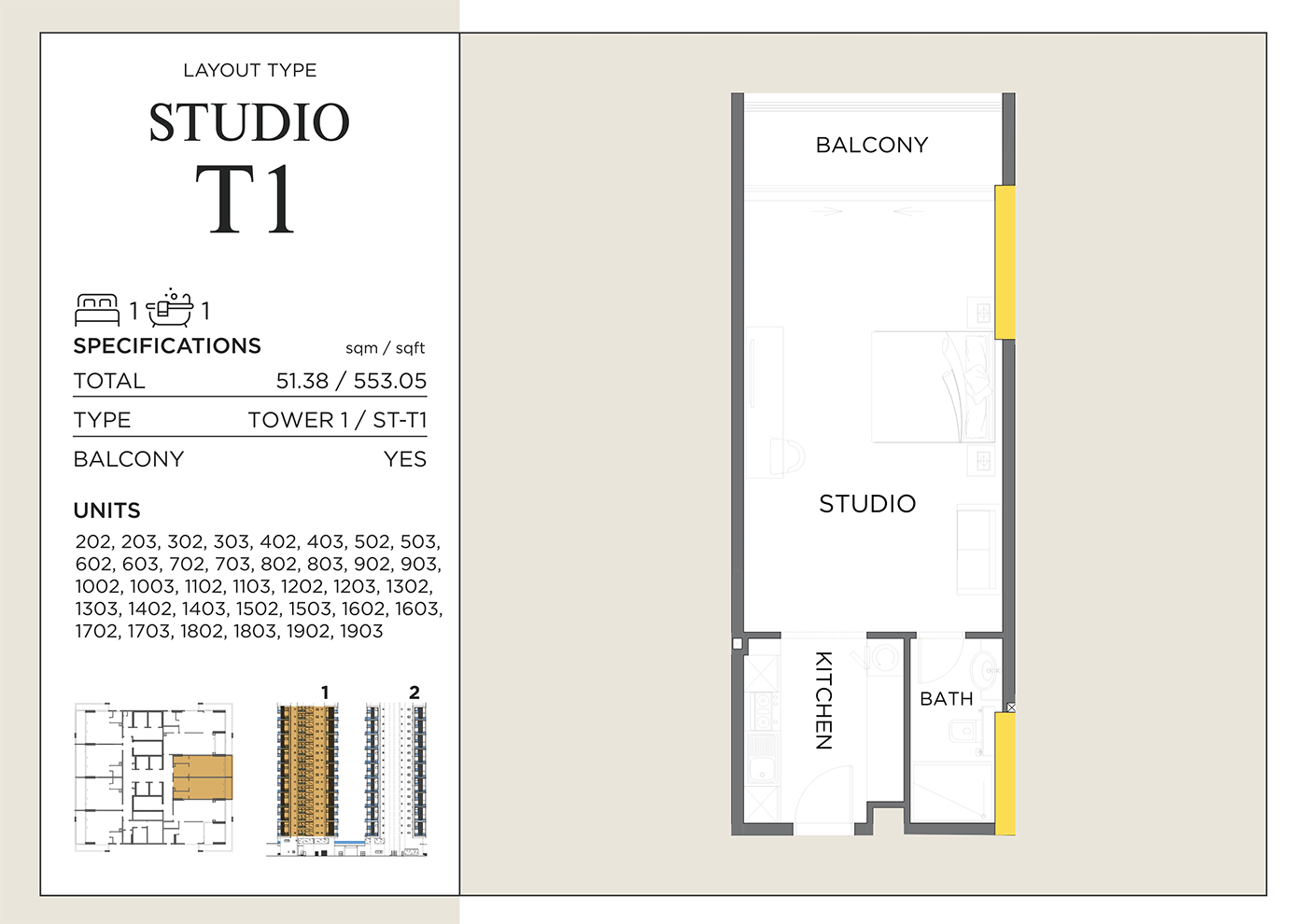 1 Bedroom