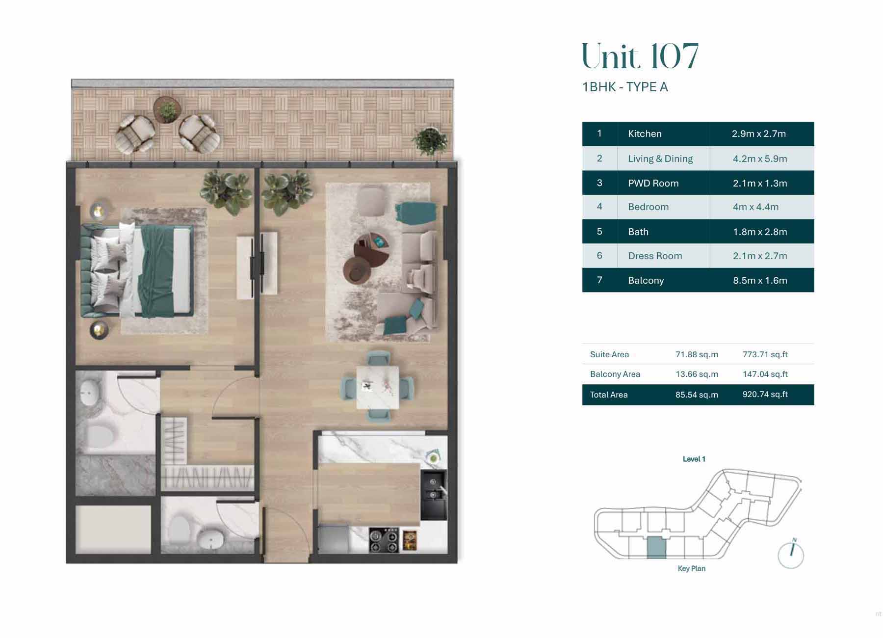 1 Bedroom